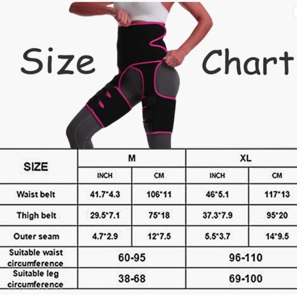 NWT 💎 High Waist Trainer - Black w/Pink - Size L/XL - Read Details - Picture 6 of 8